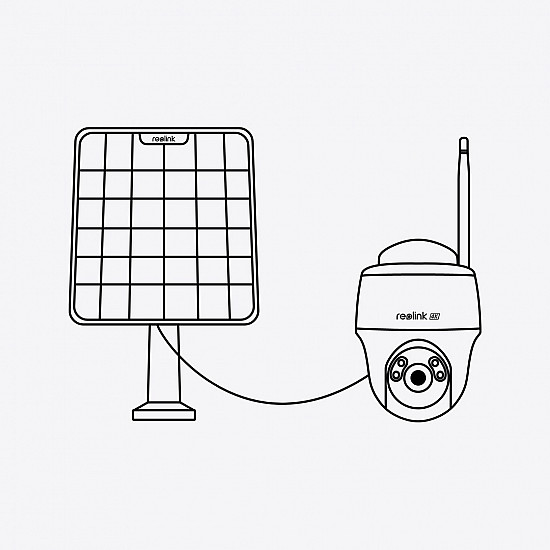 Reolink Go Series G430 - 5MP Outdoor Battery Camera, 4G LTE Network, Person/Vehicle/Animal Detection, 355° Pan & 140° Tilt