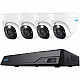 NVS8-8MD4 LAN IP surveillance camera set 8-channel with 4 cameras 3840 x