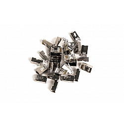 RJ45 (8P8C) straight-through connector, cat6, shielded, AWG 26-24, pack of 100 pcs