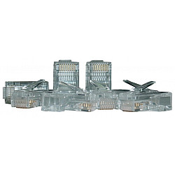 Wtyk RJ45 kat.6 UTP uniwersalny drut/linka 8P8C 100szt