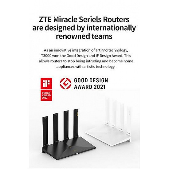Router ZTE T3000 Wi-Fi 6 router Wi-Fi jednostka IDU
