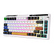 Royal Kludge KZZI K75 pro RGB wireless mechanical keyboard, Eternity Switch (black and white) (QWERTY)