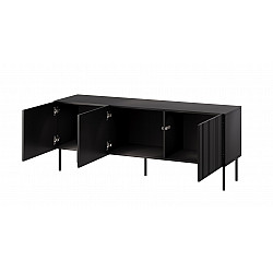 RTV cabinet ISLA 150.5x40x60 black matt