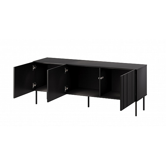 RTV cabinet ISLA 150.5x40x60 black matt
