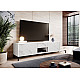 RTV Cabinet MARMO 2D1S1K 195x40x47.5 cm white matt/marble white