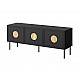 RTV cabinet PALAZZO 150x42x60 black + oak craft