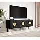 RTV cabinet PALAZZO 150x42x60 black + oak craft