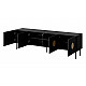 RTV cabinet PALAZZO 200x42x60 black + oak craft