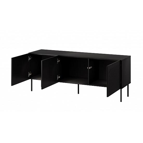 RTV cabinet SIENA 150.5x40x60 black matt