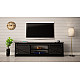 RTV GRANERO 200x56.7x35 black/black gloss cabinet