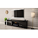 RTV GRANERO 200x56.7x35 black/black gloss cabinet