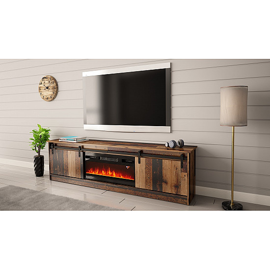RTV GRANERO + fireplace cabinet 200x56.7x35 old wood
