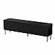 RTV JUNGLE cabinet 190x40.5x59.5 black matt + golden legs