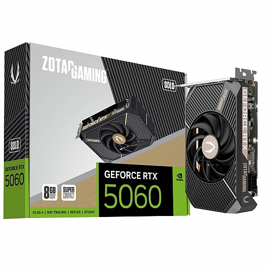 GeForce RTX 5060 SOLO, Grafikkarte DLSS 4, 3x DisplayPort, 1x HDMI 2.1
