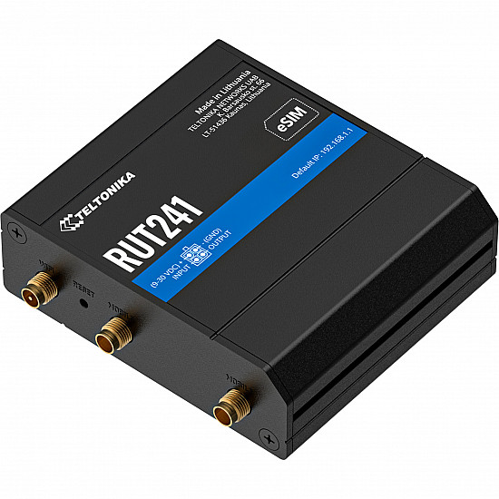 - Router- RUT241- Compact 4G/LTE eSIM - Router - Ethernet