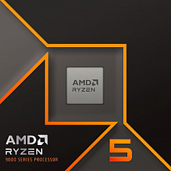 Procesorius AMD Ryzen 5 9600X, 6 branduoliai, 12 gijų, 3.9-5.4GHz, 38MB, 65W, AM5