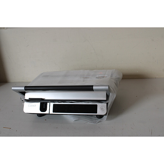 SALE OUT. Caso 02838 SteakMaster Pro Double Contact Grill with thermocontrol, 2000 W, Stainless Steel/Black | Caso Double Contact Grill with Thermocontrol | SteakMaster Pro | Contact grill | 2000 W | Stainless Steel/Black | UNPACKED, DAMAGED INNERT PACKAGING