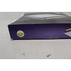 SALE OUT. Ceiling lamp GLOBO Edison, 2 x E27, 60W, with glass, wood color, 40 x 40 x 8.5 cm | Sourcing DAMAGED PACKAGING