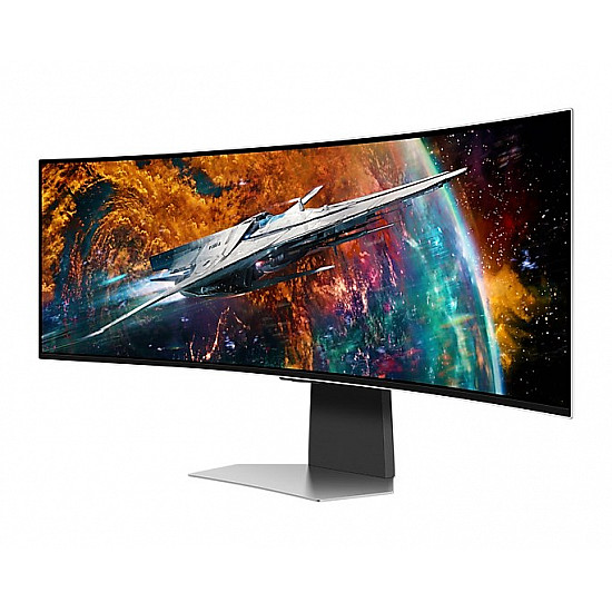 124cm/49 (5120x1440) Samsung Odyssey OLED G9 S49CG954SU UWQHD 240Hz curved 0,03ms 2xUSB-C MiniDP MicroHDMI HDMI LS Silver