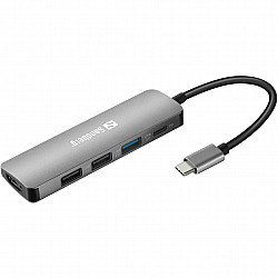 SANDBERG USB-C Dock HDMI+3xUSB+PD 100W - Dockingstation