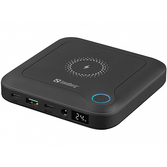 Sandberg 420-57 Laptop Powerbank All-in-1 24000mAh 60W USB-A; 2xUSB-C Schwarz Sandberg 420-57 Laptop Powerbank All-in-1 24000mAh 60W USB-A; 2xUSB-C Schwarz