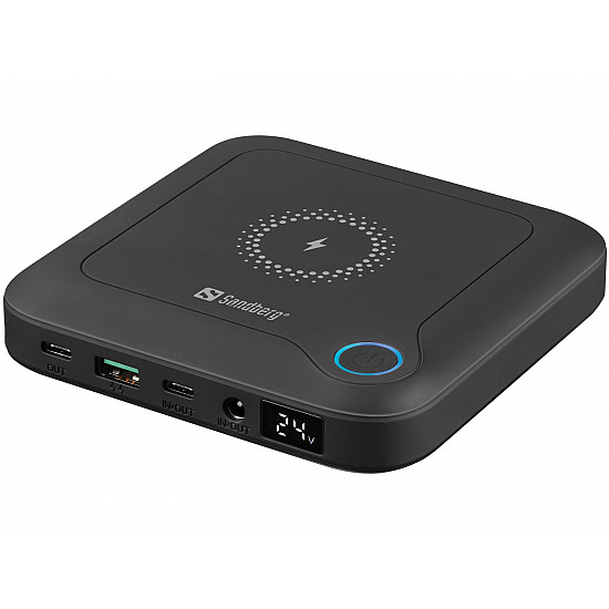 Sandberg 420-57 Laptop Powerbank All-in-1 24000mAh 60W USB-A; 2xUSB-C Schwarz Sandberg 420-57 Laptop Powerbank All-in-1 24000mAh 60W USB-A; 2xUSB-C Schwarz