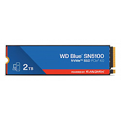 SSD WD Blue SN5100 2TB M.2 2280 PCIe Gen4 x4 NVMe QLC 3D, Read/Write: 7100/6700 MBps, IOPS 1000K/1300K, TBW: 900