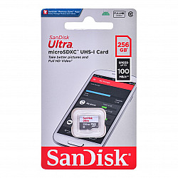 256GB ULTRA LITE WHITE/GRAY MICROSDXC 100MB/S CLASS 10 UHS-I