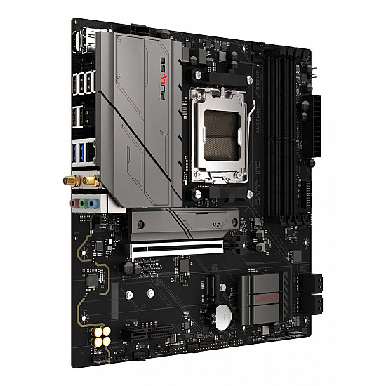 SAPPHIRE AMD B850M AM5 PULSE Ryzen R9/R7/R5, 4x DDR5 7600MHz, PCIE 5, 1x M.2 Gen5, 1x M.2 Gen4, LAN 2.5 Gbps, WIFI6, USB, MATX