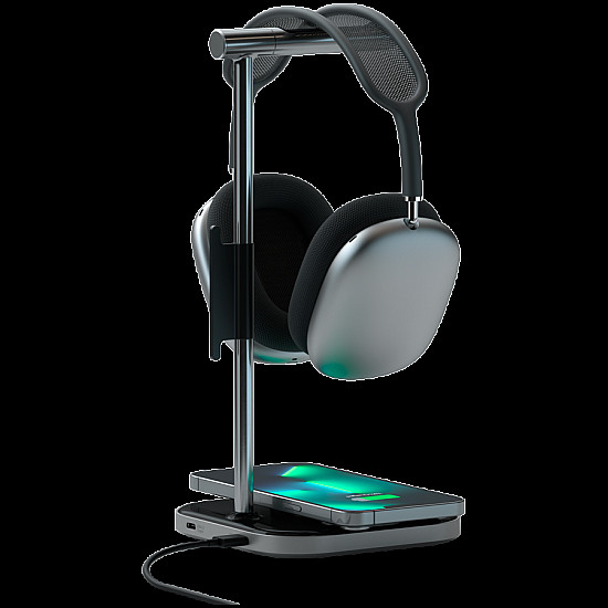 SATECHI 2-in-1 Headphone Stand with Wireless Charger