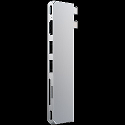 Satechi ST-HUCPHSS - Andocken - USB 3.2 Gen 2 (3.1 Gen 2) Type-C - 100 W - 1.4/2.3 - Silber - Silver
