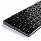 Satechi Slim W3 keyboard Universal USB QWERTY English Aluminium, Black