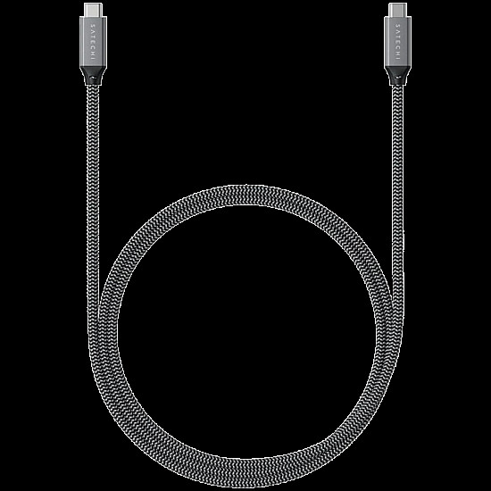 Satechi ST-U4C25M, 0.25 m, USB C, USB C, USB4 Gen 3x2, 40 Gbit/s, Black, Grey