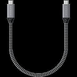 Satechi ST-U4C25M, 0.25 m, USB C, USB C, USB4 Gen 3x2, 40 Gbit/s, Black, Grey