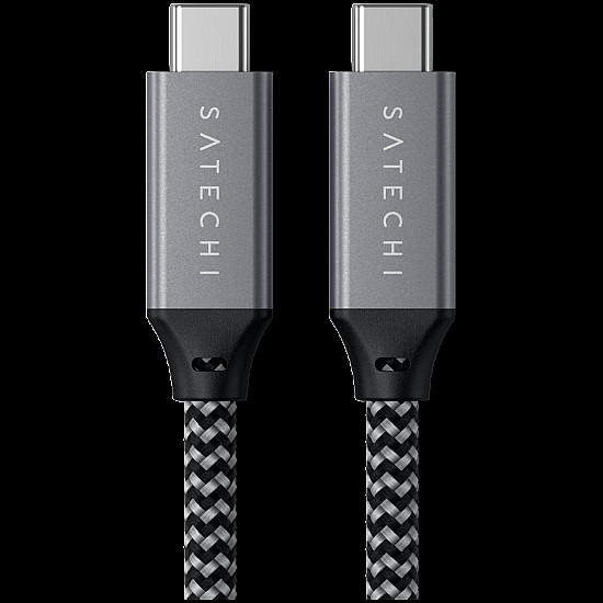 Satechi ST-U4C25M, 0.25 m, USB C, USB C, USB4 Gen 3x2, 40 Gbit/s, Black, Grey