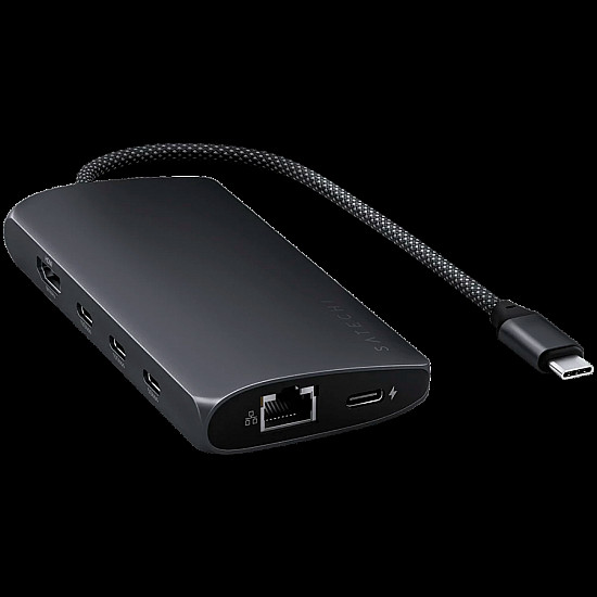 SATECHI USB-C MultiPort Adapter 8K with Ethernet V3 - Midnight