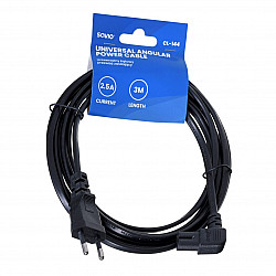 SAVIO CL-144 Power cable 2pin C7 M angled 3.0m