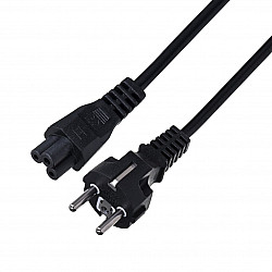 Savio CL-81 power cable Black 1.8 m Power plug type E IEC C5