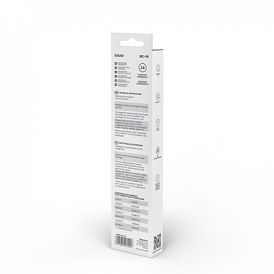 SAVIO RC-14 Universal remote control/replacement for HISENSE, SMART TV