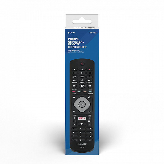 SAVIO Universal remote controller/replacement for PHILIPS TV RC-10 IR Wireless