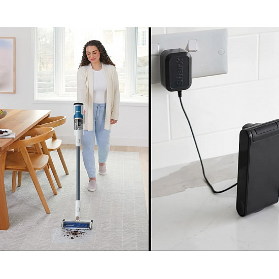 Shark BU1120DE stick vacuum/electric broom 2-in-1 stick vacuum Battery Dry Bagless 0.42 L Black, Blue, White