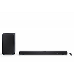 Sharp 3.1.2 Dolby Atmos/DTS:X Soundbar with Wireless Subwoofer HT-SBW53121(BK) 550 W Bluetooth Black Wireless connection