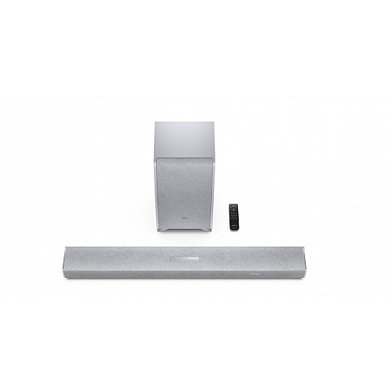Sharp 3.1.2 Dolby Atmos/DTS:X Soundbar with Wireless Subwoofer HT-SBW53121(SL) 550 W Bluetooth Silver Wireless connection