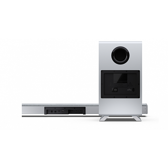 Sharp 3.1.2 Dolby Atmos/DTS:X Soundbar with Wireless Subwoofer HT-SBW53121(SL) 550 W Bluetooth Silver Wireless connection