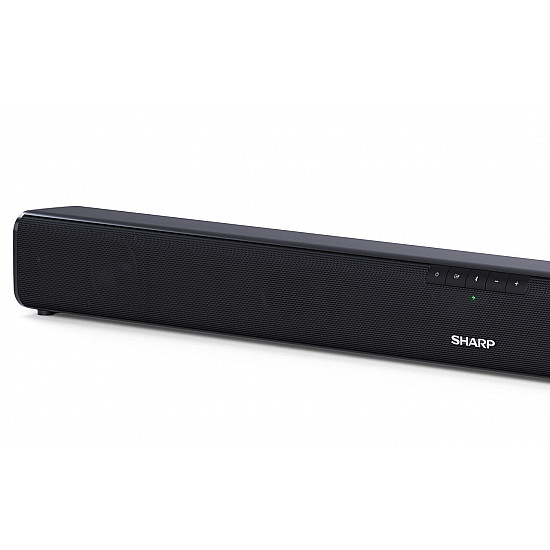 Sharp HT-SB110 2.0 Slim Soundbar Black No Bluetooth HDMI, Optical, Bluetooth 90 W Wireless connection