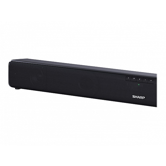 Sharp HT-SB110 2.0 Slim Soundbar Black No Bluetooth HDMI, Optical, Bluetooth 90 W Wireless connection