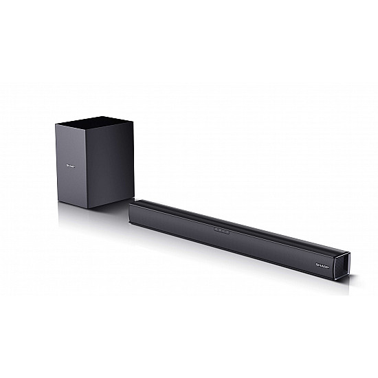 Sharp HT-SBW182 2.1 Slim Soundbar Black No AUX in Bluetooth HDMI, Optical, Bluetooth 160 W Wireless connection