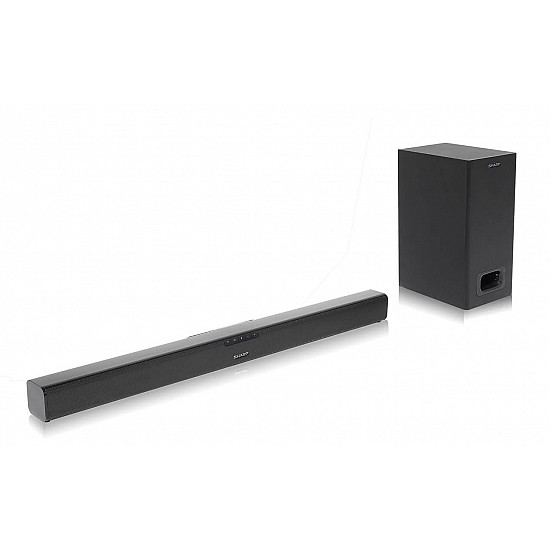 Sharp HT-SBW110 2.1 Slim Soundbar Black No AUX in Bluetooth Wireless connection