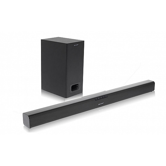 Sharp HT-SBW110 2.1 Slim Soundbar Black No AUX in Bluetooth Wireless connection