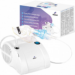 Silent piston inhaler with two masks